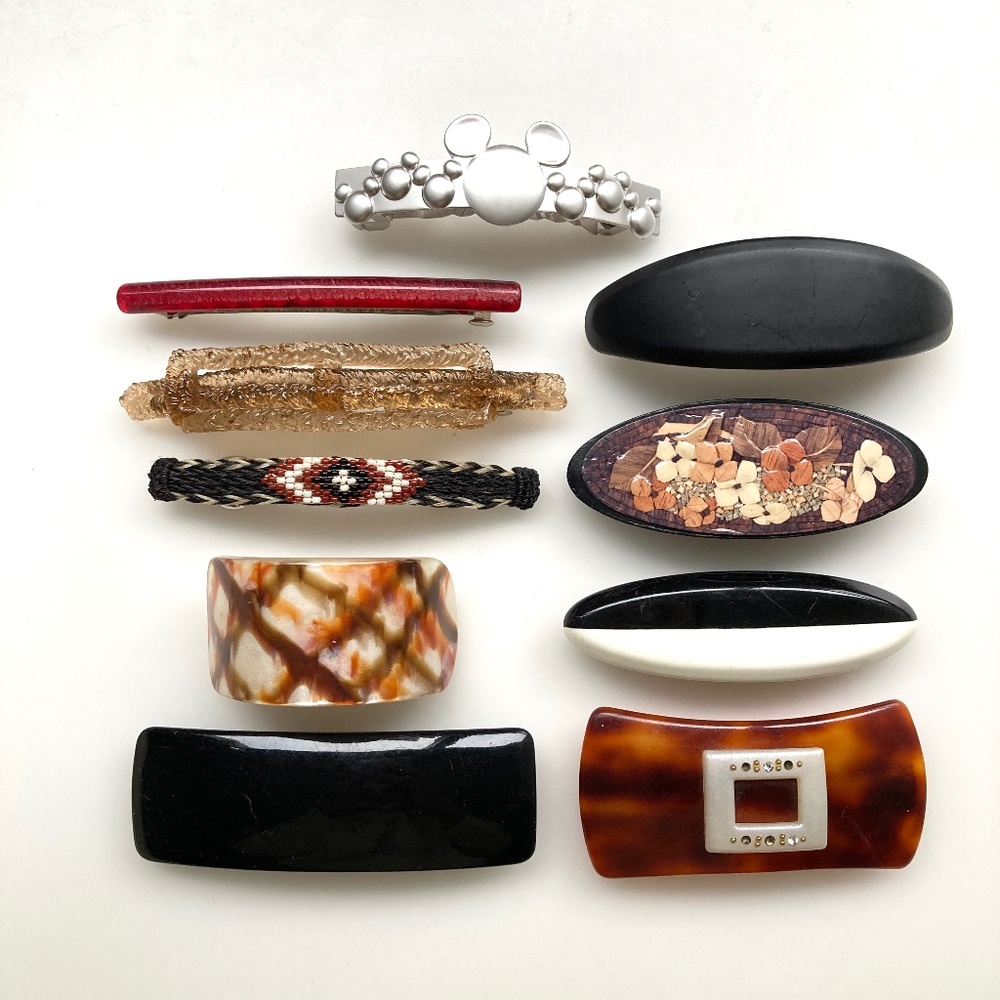 10 French Hair Clips bundle